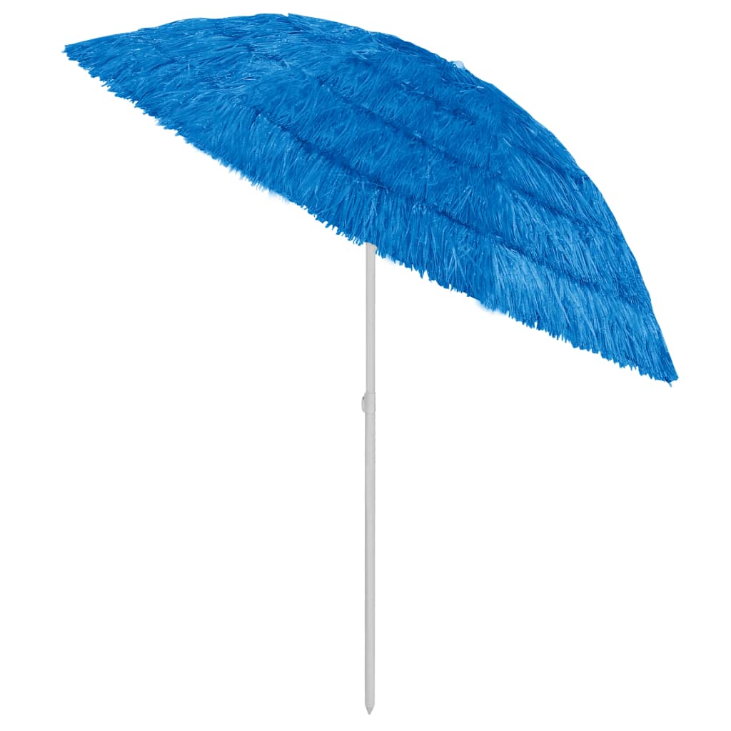 vidaXL Hawaii Beach Umbrella Blue 240 cm
