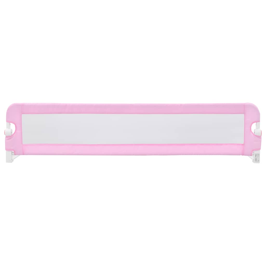 vidaXL Toddler Safety Bed Rail Pink 180x42 cm Polyester vidaXL.ie