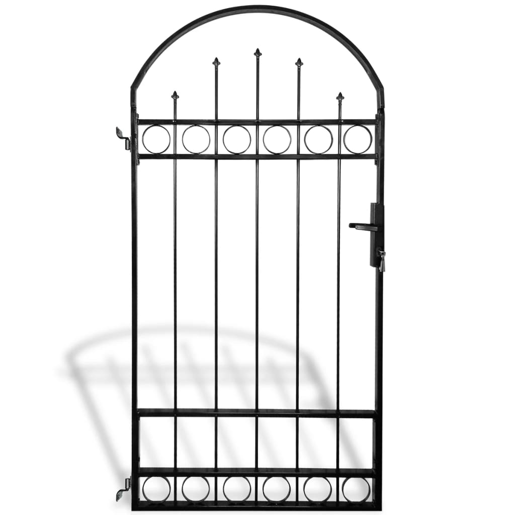 vidaXL Fence Gate with Arched Top 100 x 200 cm