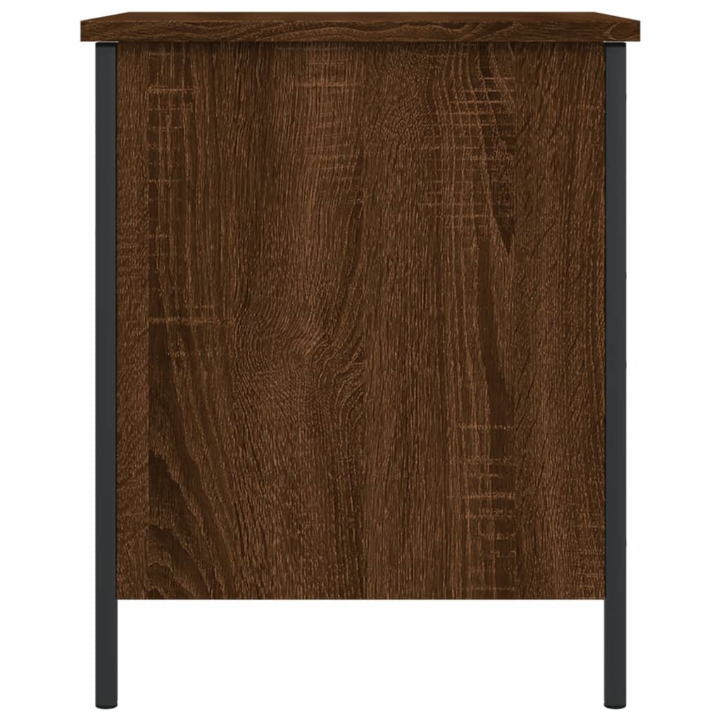 vidaXL Storage Bench Brown Oak 40x42.5x50 cm Engineered Wood