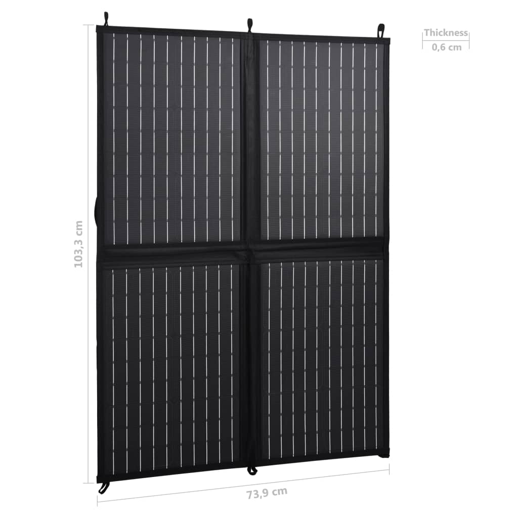 vidaXL Foldable Solar Panel Charger 100 W 12 V