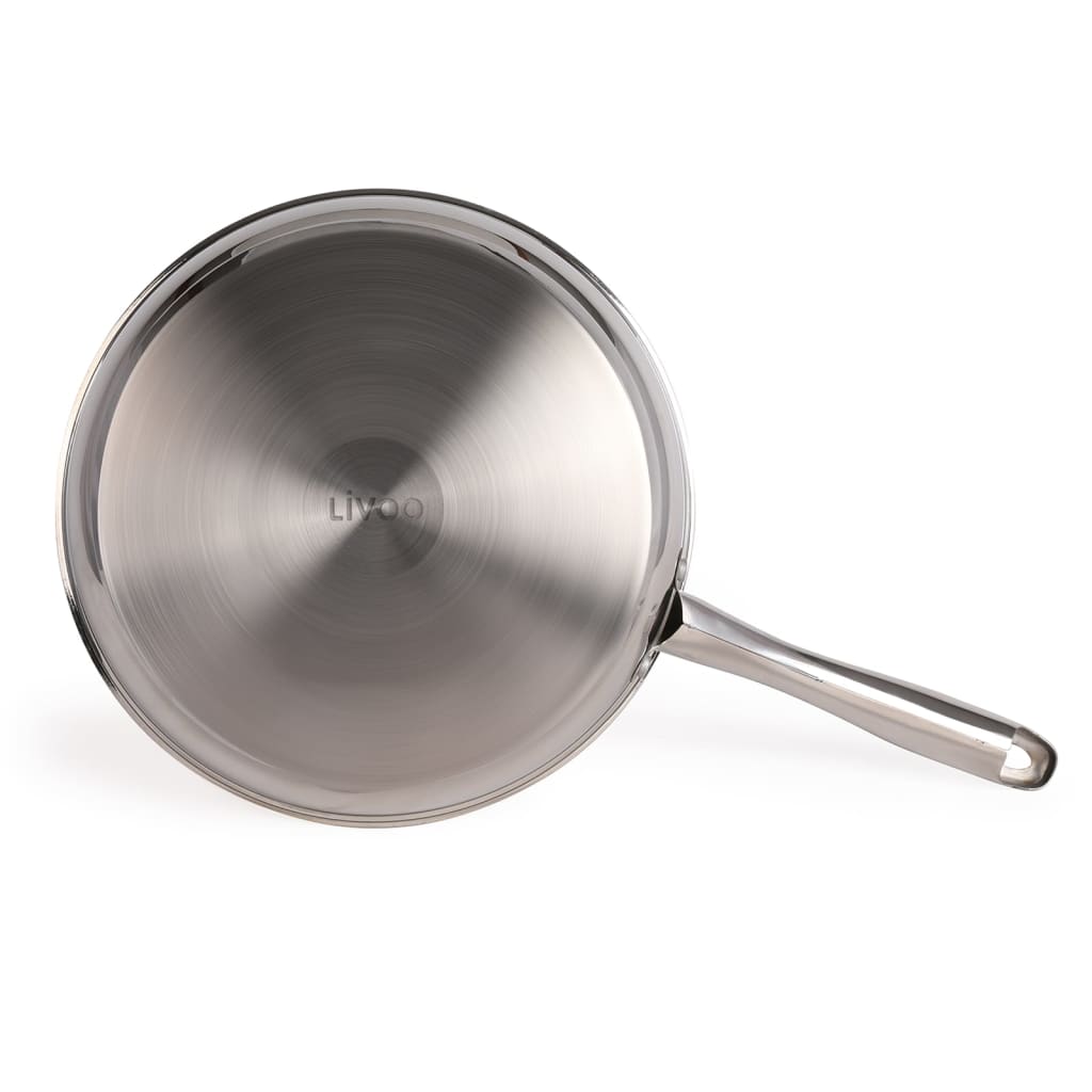 Livoo 3-Piece Frypan Set Stainless Steel Silver