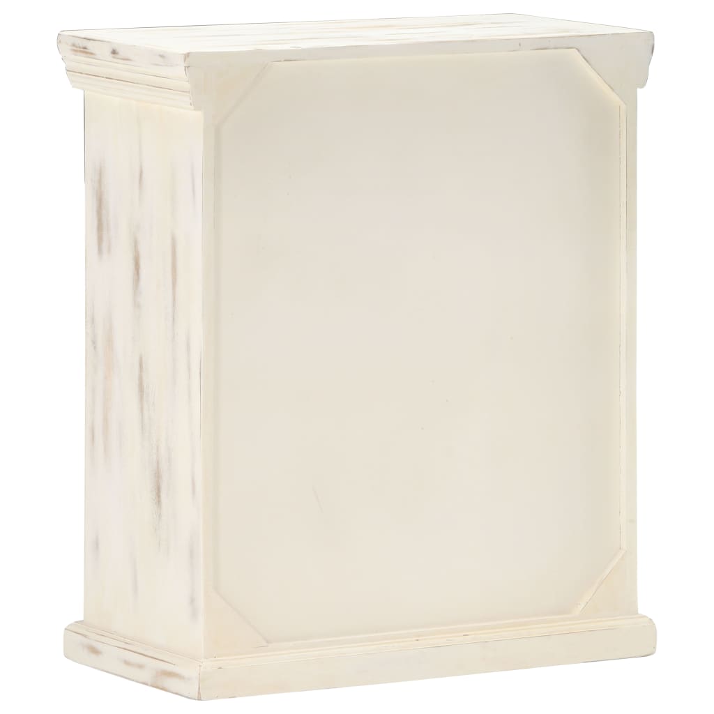 vidaXL Sideboard White 65x30x75 cm Solid Mango Wood