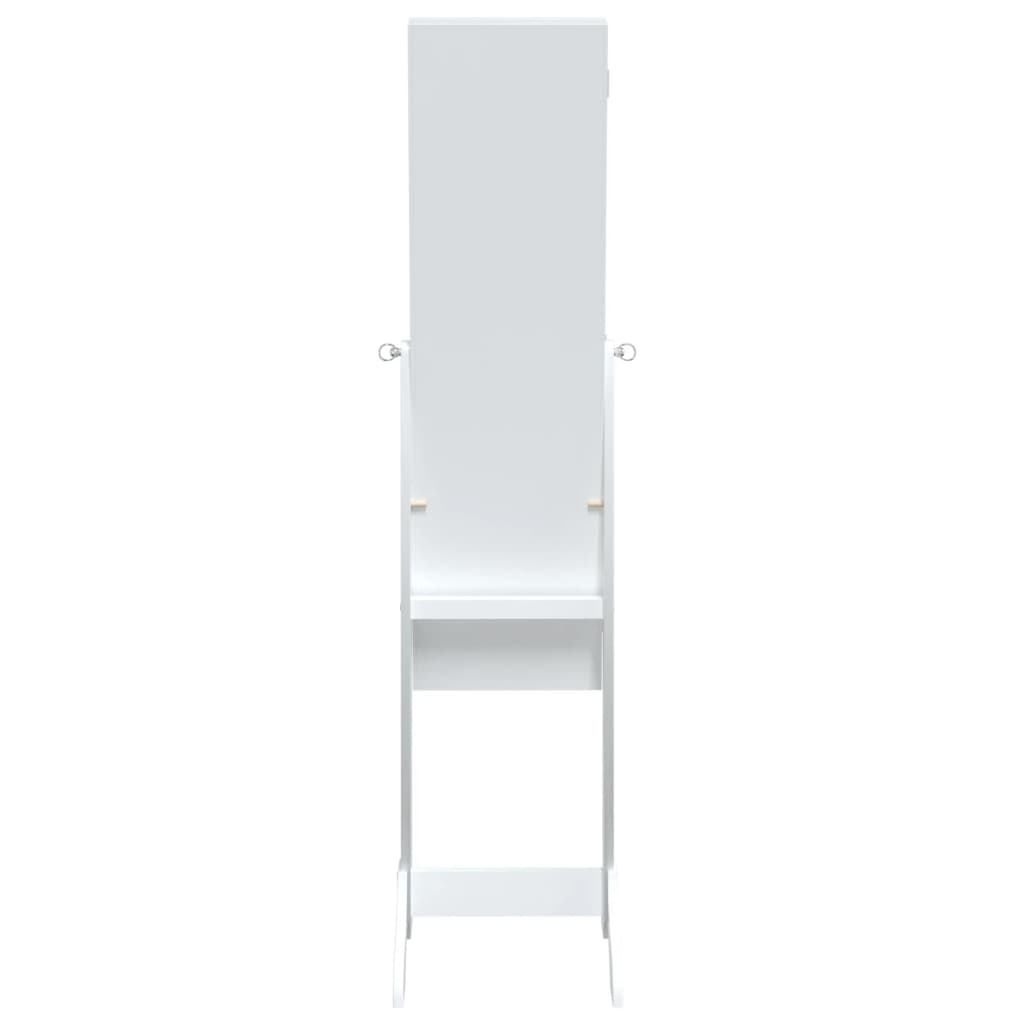 vidaXL Free-Standing Mirror with LED White 34x37x146 cm