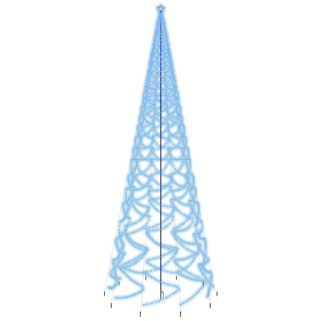 vidaXL Christmas Tree with Spike Blue 3000 LEDs 800 cm