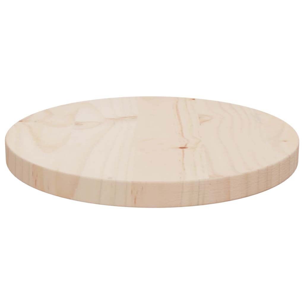 vidaXL Table Top Ø30x2.5 cm Solid Wood Pine