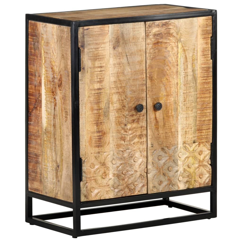 vidaXL Hand Carved Sideboard 60x35x75 cm Solid Mango Wood