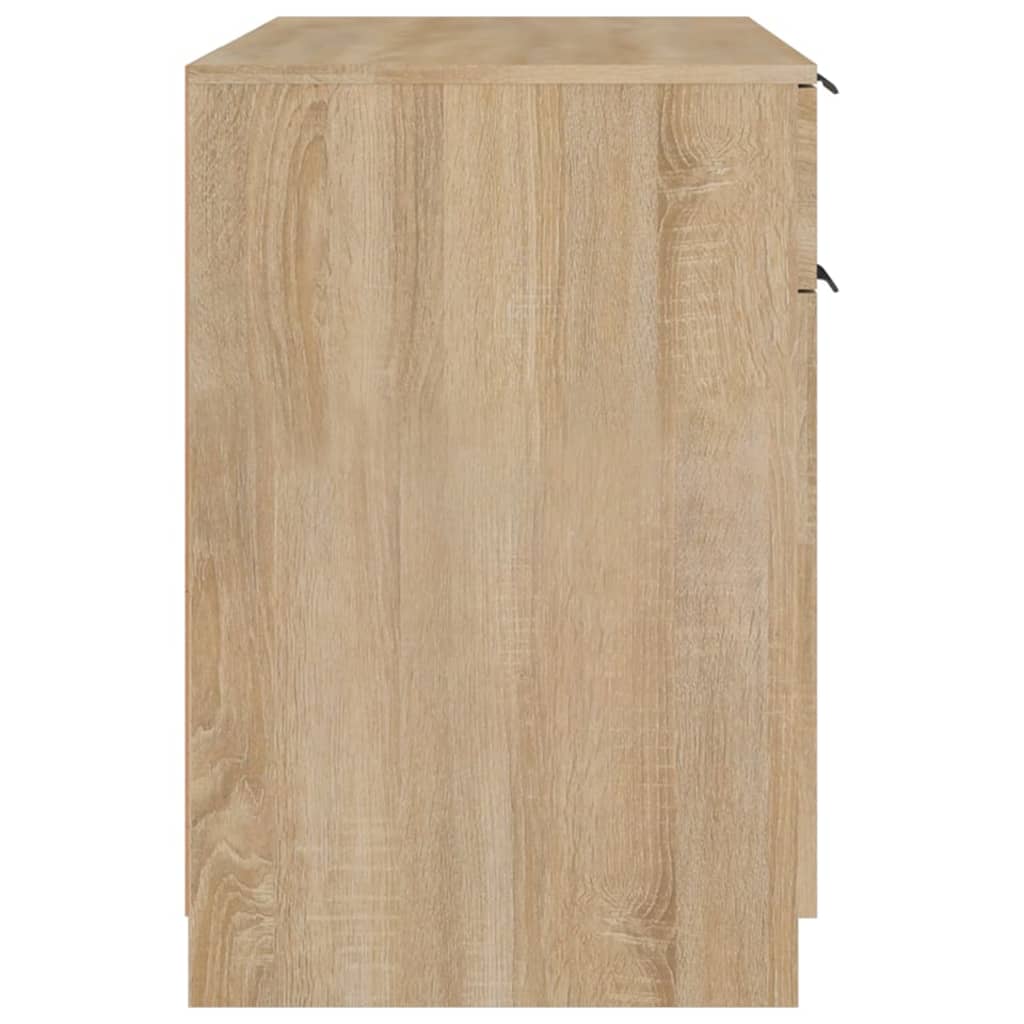 vidaXL Desk Sonoma Oak 100x50x75 cm Engineered Wood
