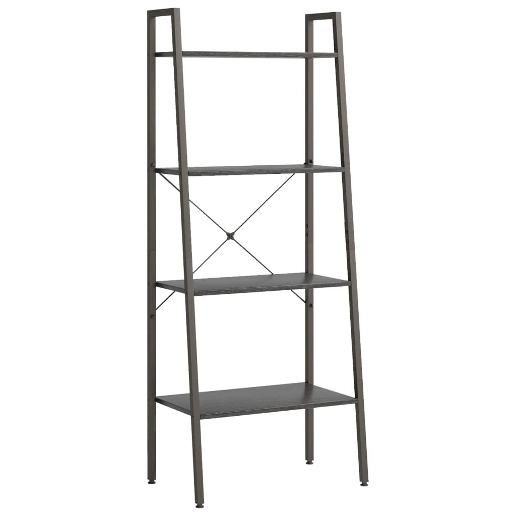 vidaXL 4-Tier Standing Shelf Black 56x35x140 cm