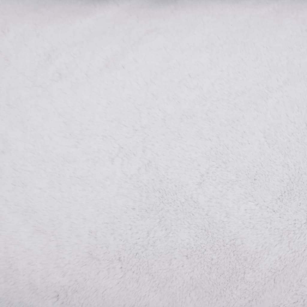 vidaXL Dog Bed Dark Grey and White 85.5x70x23 cm Linen Look Fleece