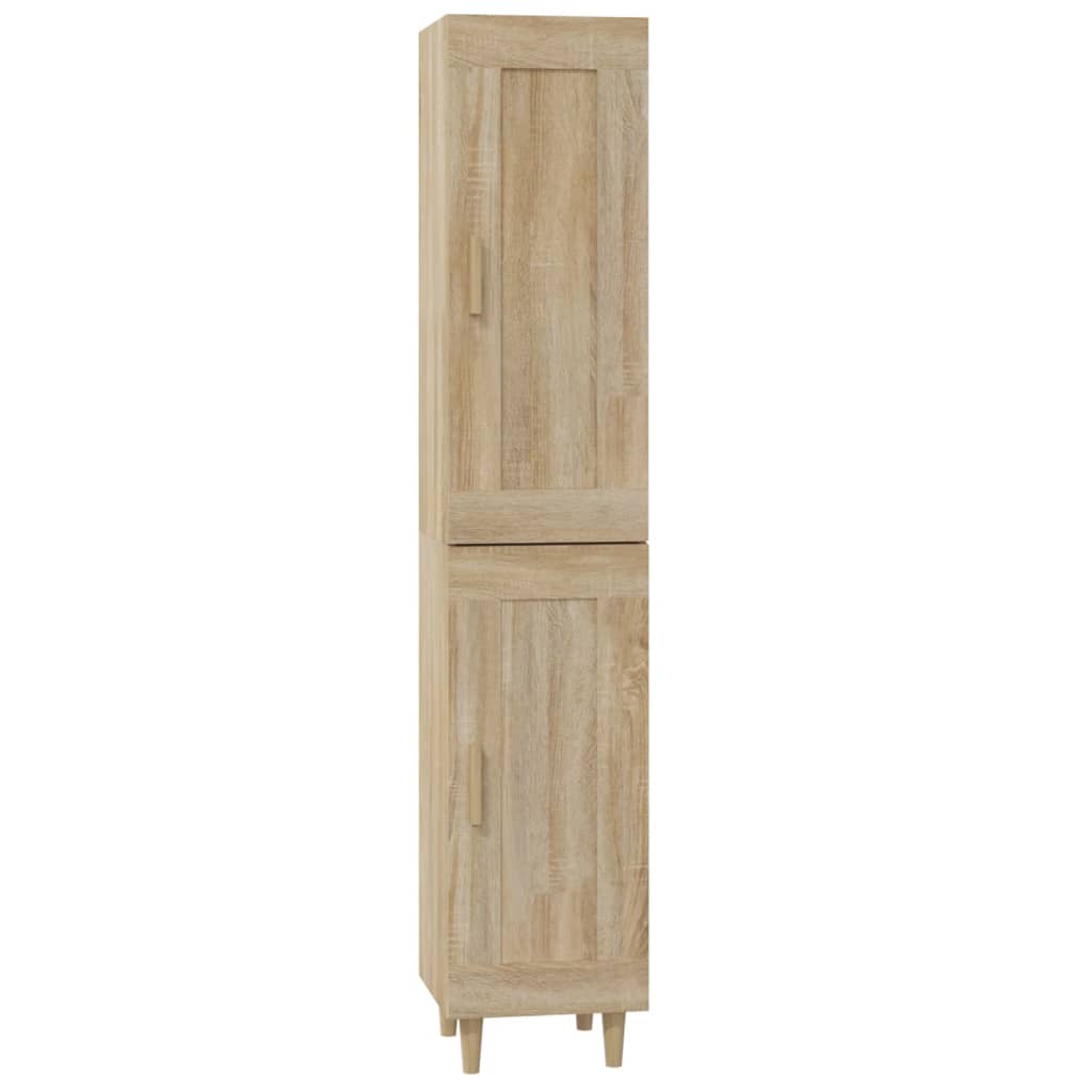 vidaXL Highboard Sonoma Oak 35x34x180 cm Engineered Wood