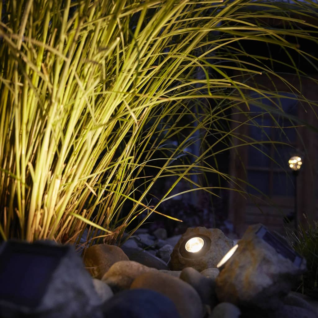 Luxform Intelligent Hybrid Solar LED Garden Light Nebraska Stone