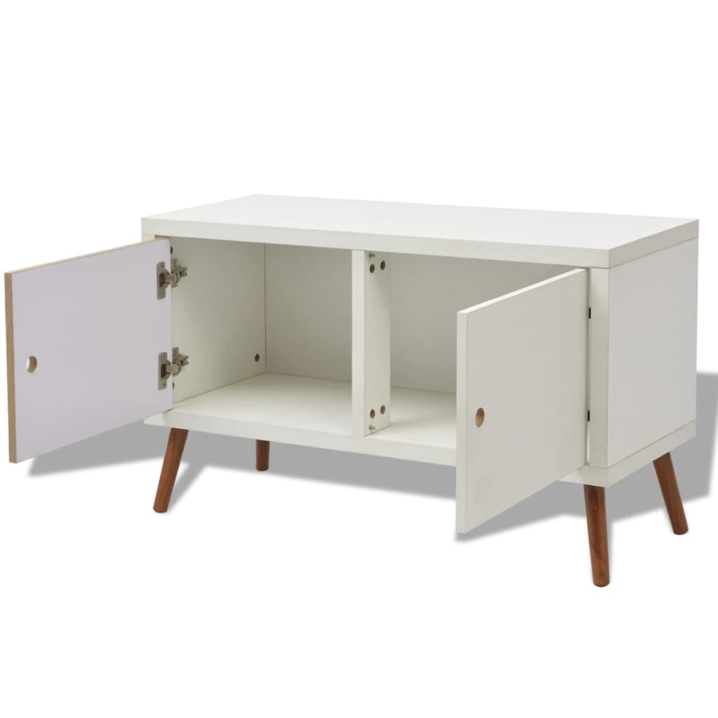 vidaXL TV Cabinet with 2 Doors 88x34x52 cm White