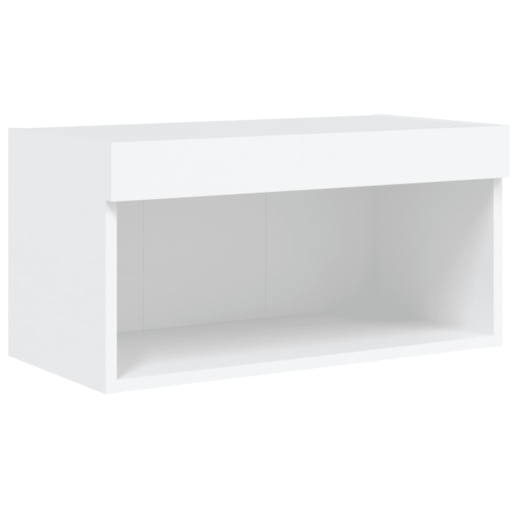 vidaXL 8 Piece TV Wall Units with LED White Engineered Wood