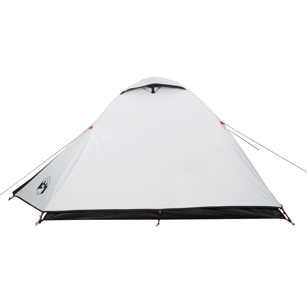 vidaXL Camping Tent Dome 3-Person White Blackout Fabric Waterproof