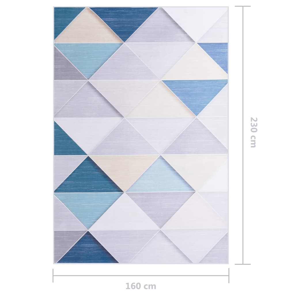 vidaXL Printed Rug Multicolour 160x230 cm Fabric