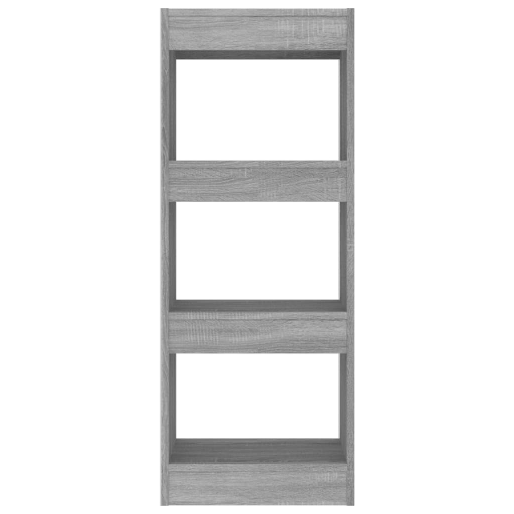 vidaXL Book Cabinet/Room Divider Grey Sonoma 40x30x103 cm Engineered Wood