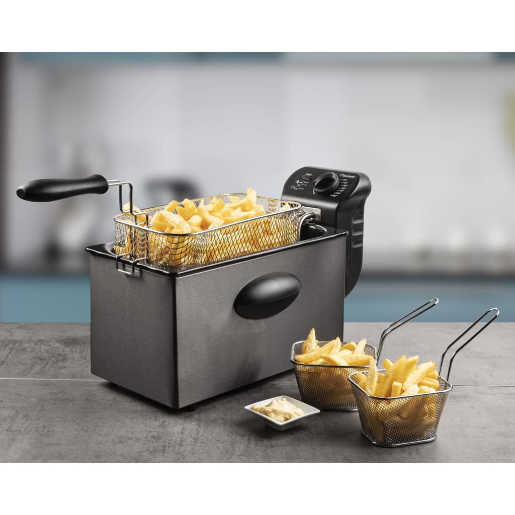 Bestron Deep Fryer with Cool Zone AF357A 3.5L 2000W Anthracite