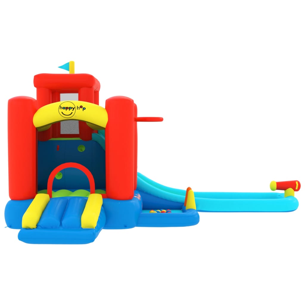 Happy Hop Bouncy Castle with Slide and Splash Pool 330x441x233 cm