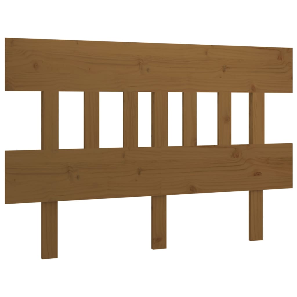 vidaXL Bed Headboard Honey Brown 123.5x3x81 cm Solid Wood Pine