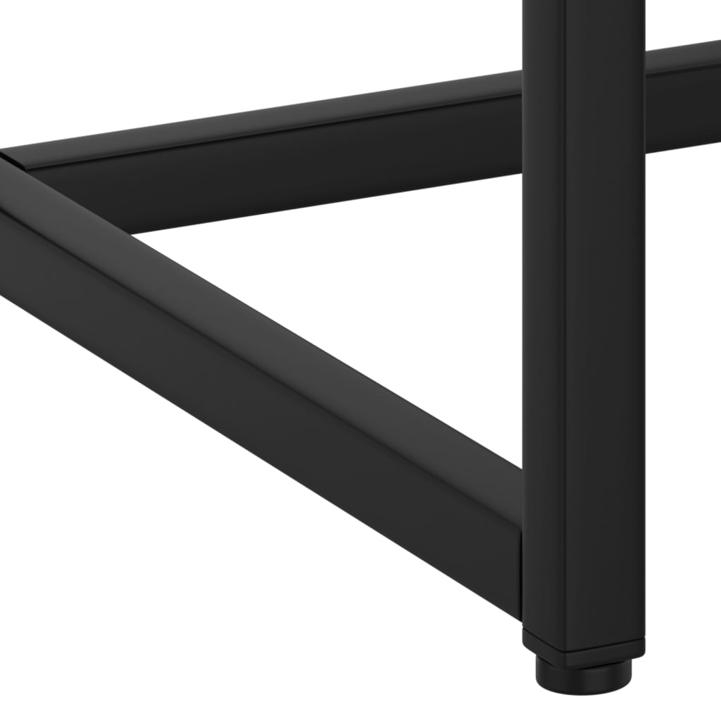 vidaXL Console Table Black 72x35x75 cm Steel