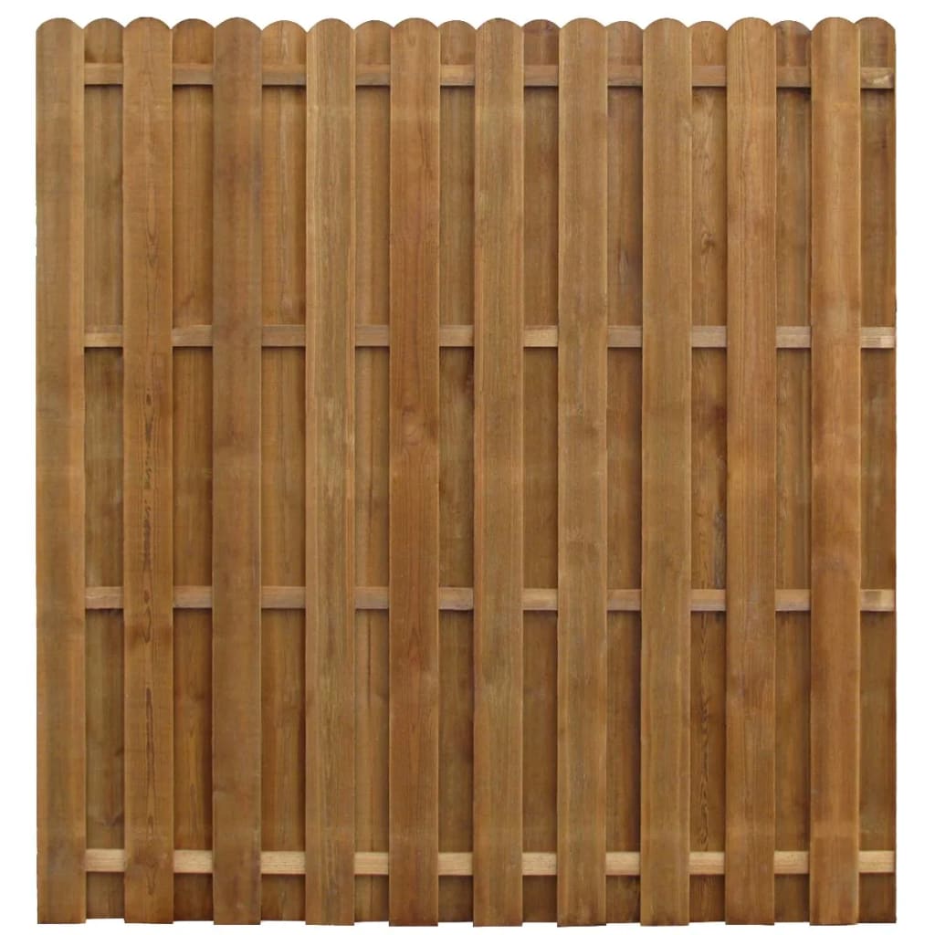 vidaXL Hit and Miss Fence Panel Impregnated Pinewood 170x170 cm