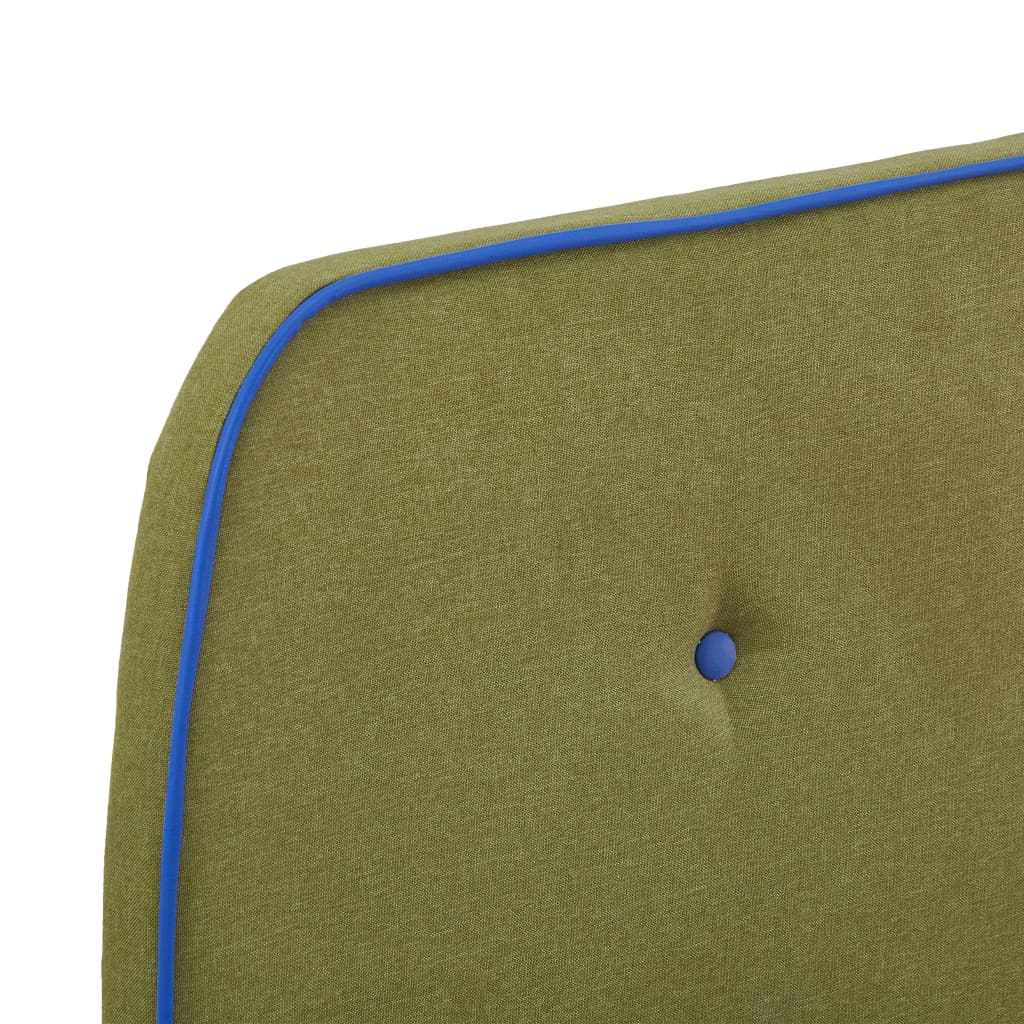 vidaXL Bed Frame Green Fabric 90x200 cm