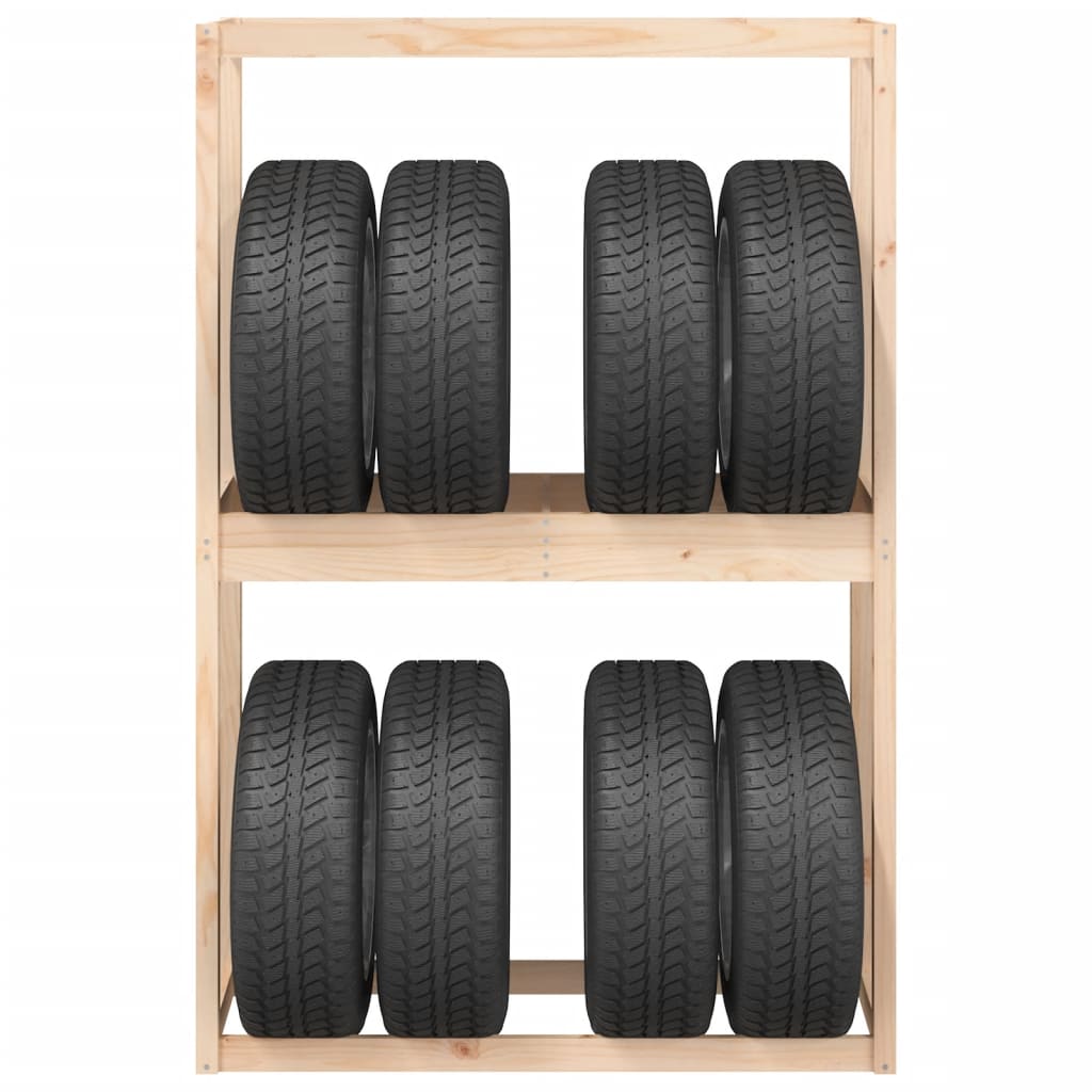 vidaXL Tire Rack 120x40x180 cm Solid Wood Pine