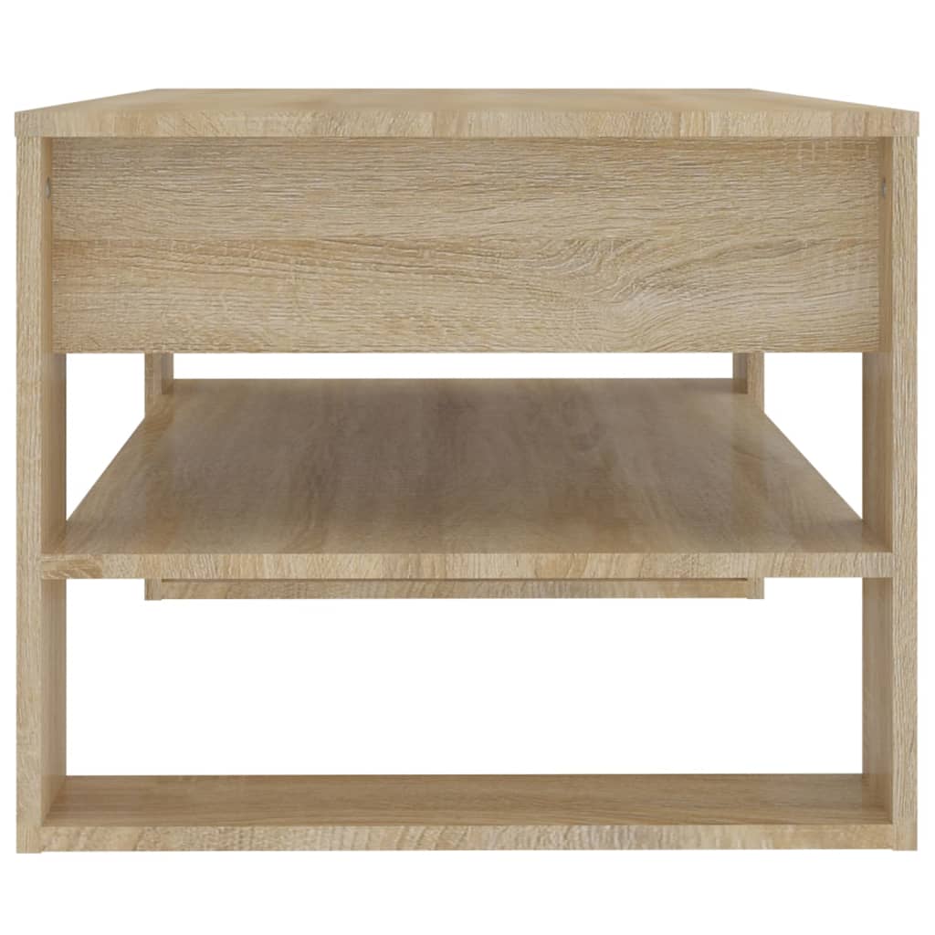 vidaXL Coffee Table Sonoma Oak 102x55x45 cm Engineered Wood