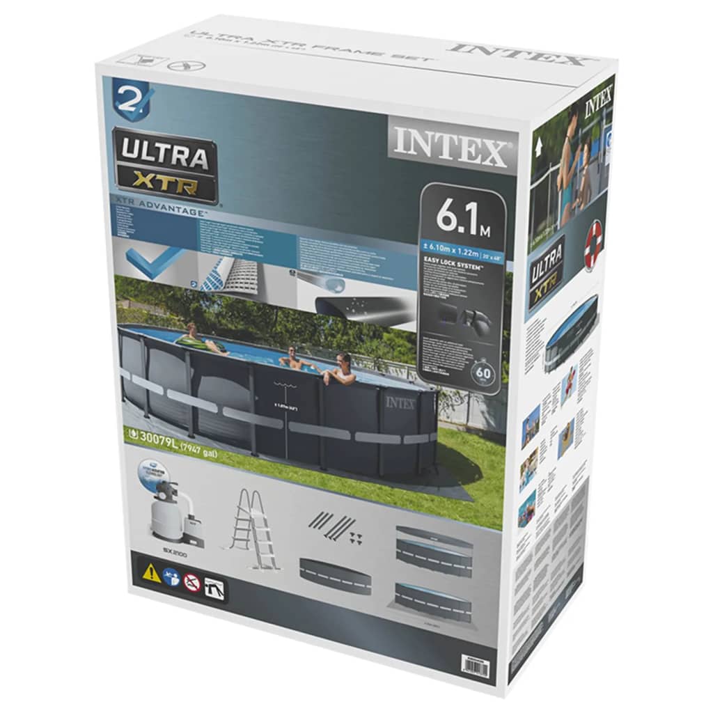 Intex Ultra XTR Frame Swimming Pool Set Round 610x122 cm