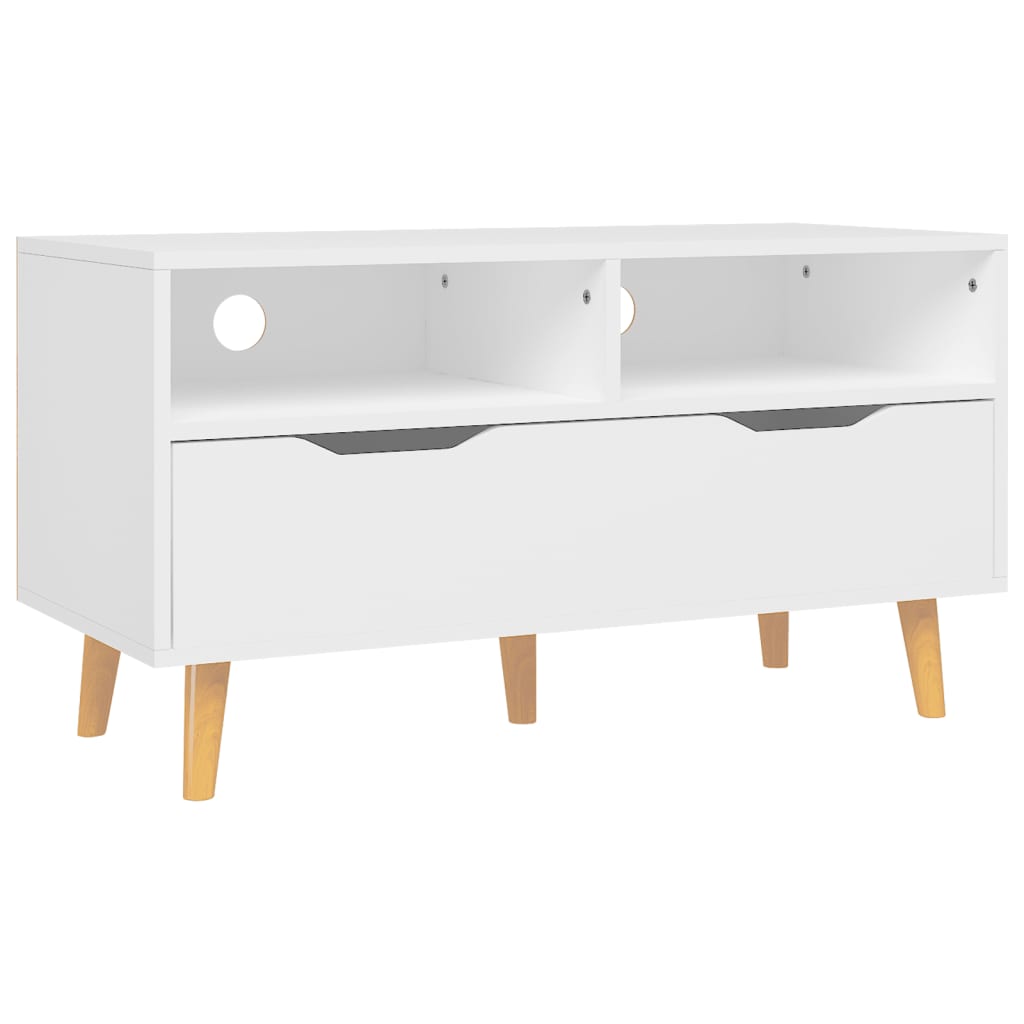vidaXL TV Cabinet White 90x40x48.5 cm Engineered Wood