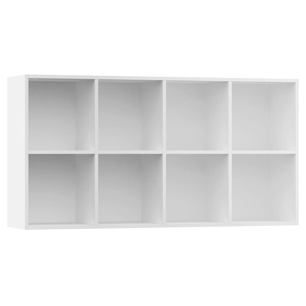 vidaXL Book Cabinet/Sideboard White 66x30x130 cm Chipboard