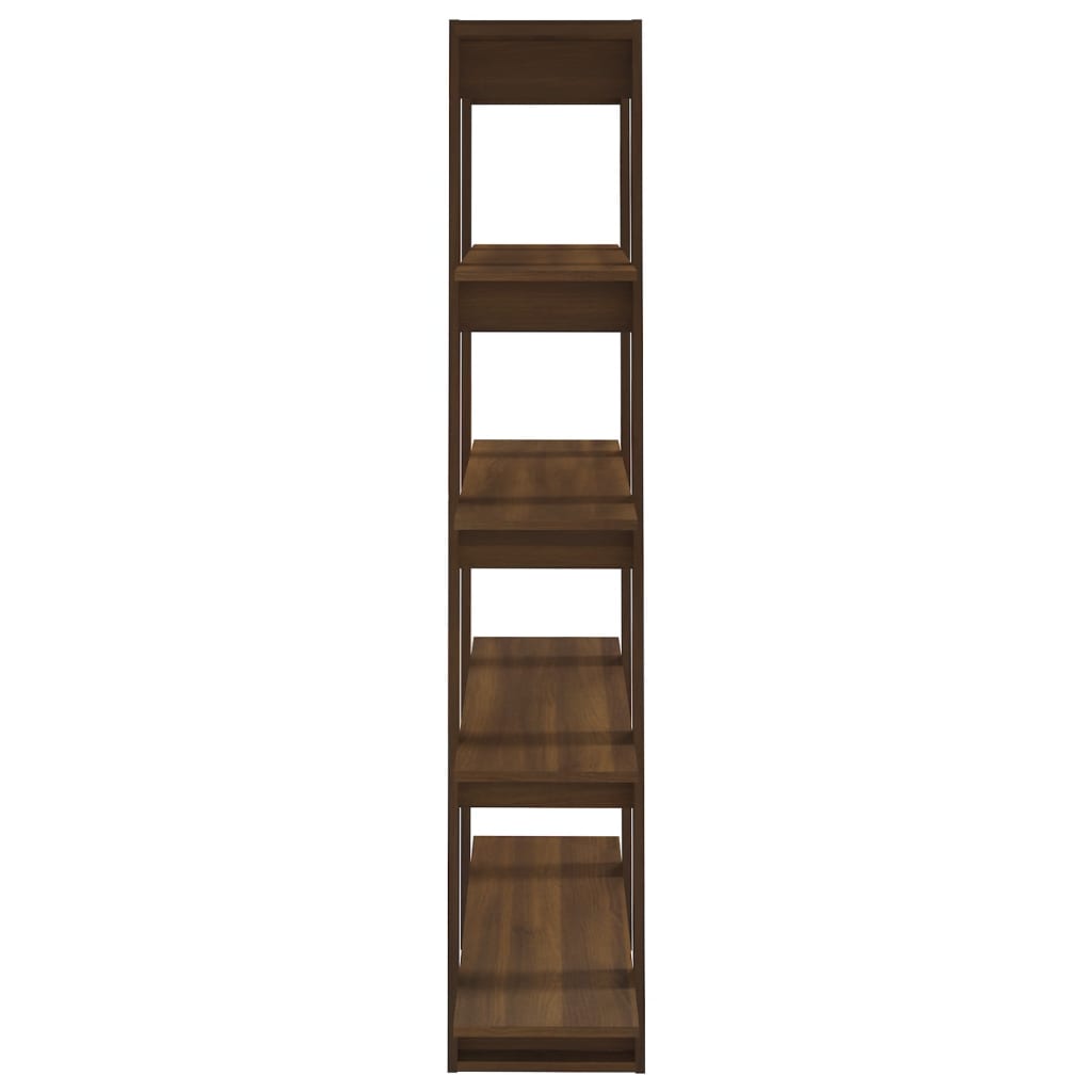 vidaXL Book Cabinet/Room Divider Brown Oak 100x30x160 cm