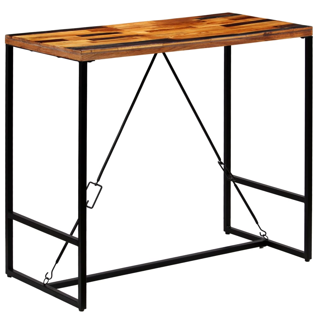 vidaXL Bar Table Solid Reclaimed Wood 120x60x106 cm