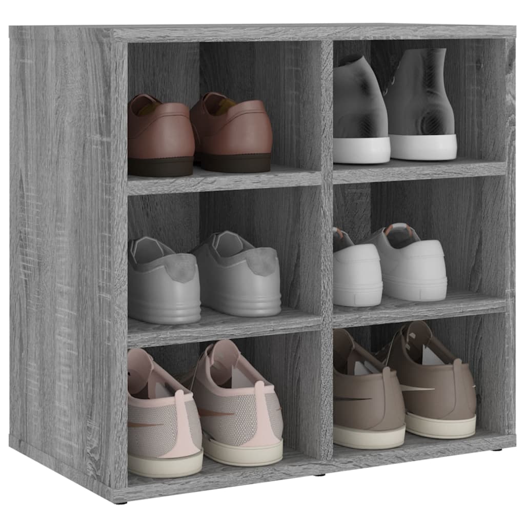 vidaXL Shoe Cabinets 2 pcs Grey Sonoma 52.5x30x50 cm