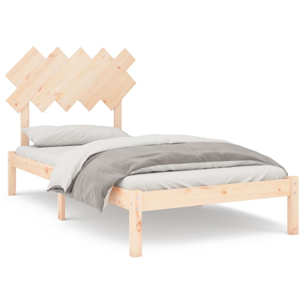 vidaXL Bed Frame 100x200 cm Solid Wood