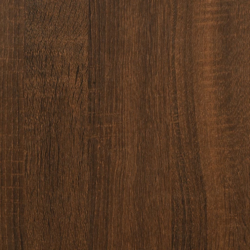 vidaXL Side Table Brown Oak 33x33x34.5 cm Engineered Wood