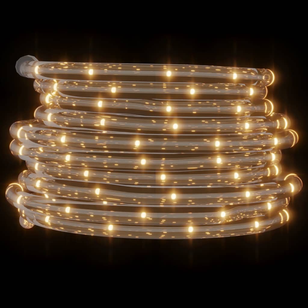 vidaXL Rope Light with 120 LEDs Warm White 5 m PVC