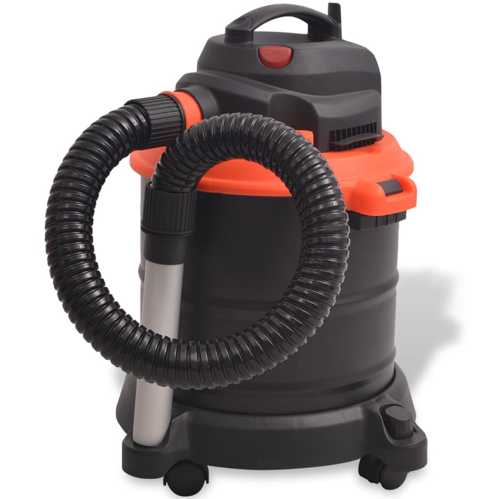 vidaXL Ash Vacuum Cleaner 1200 W 20 L Black and Orange