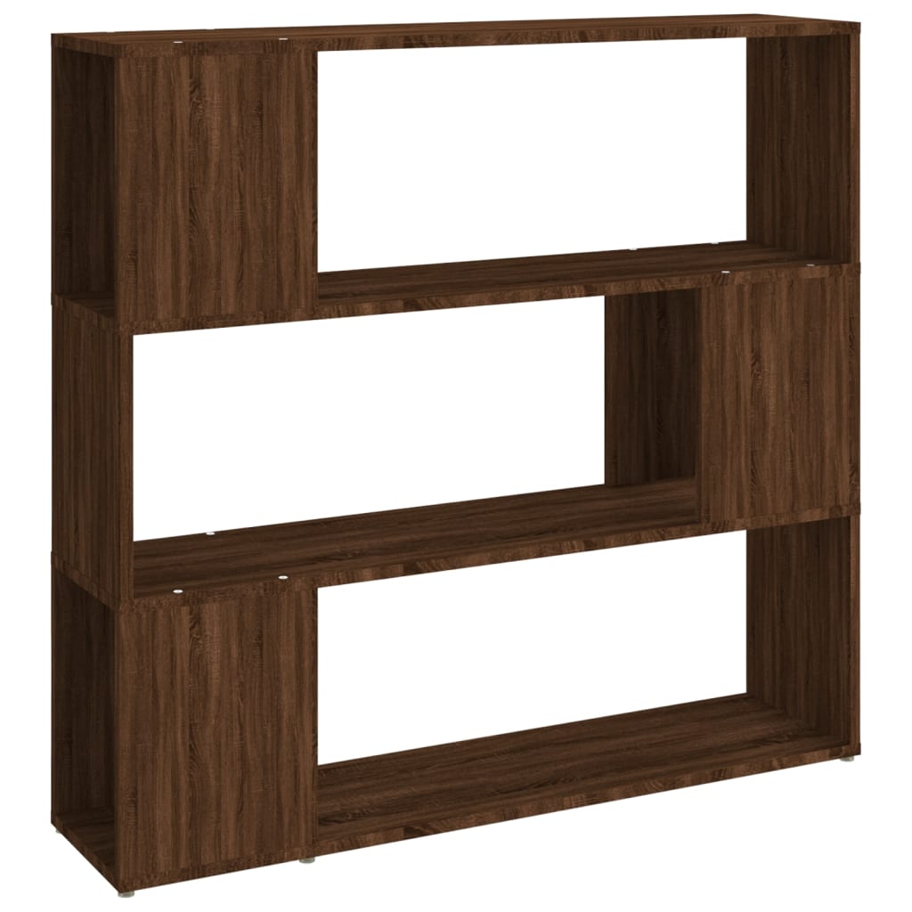 vidaXL Book Cabinet/Room Divider Brown Oak 100x24x94 cm