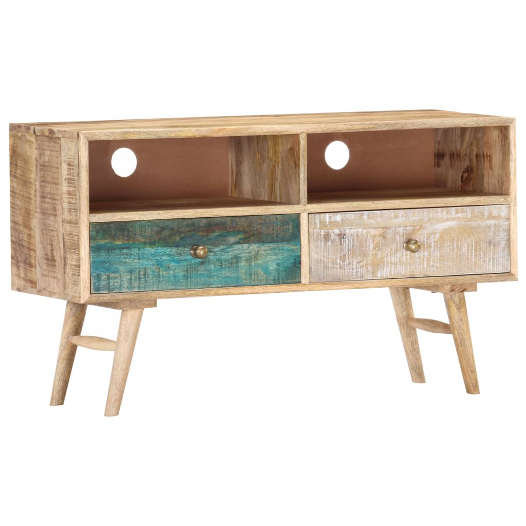 vidaXL TV Cabinet 88x30x50 cm Solid Mango Wood