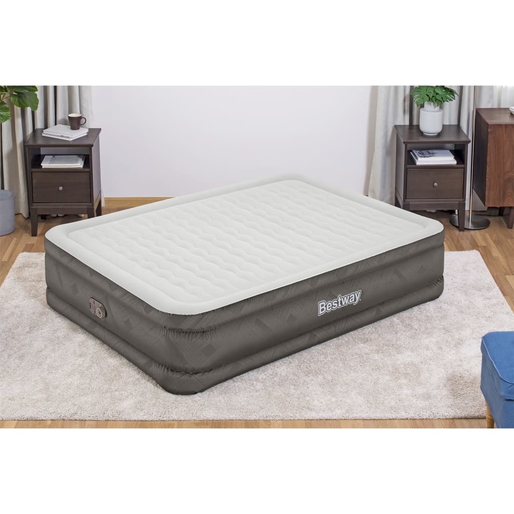 Bestway Fortech Airbed with Built-in Pump 203x152x46 cm