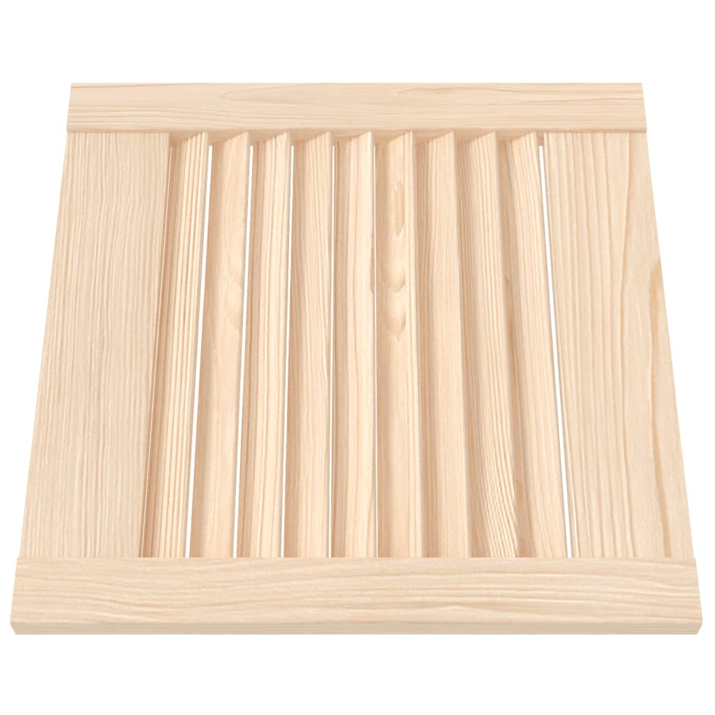 vidaXL Cabinet Doors Louvred Design 2 pcs 39.5x39.4 cm Solid Wood Pine