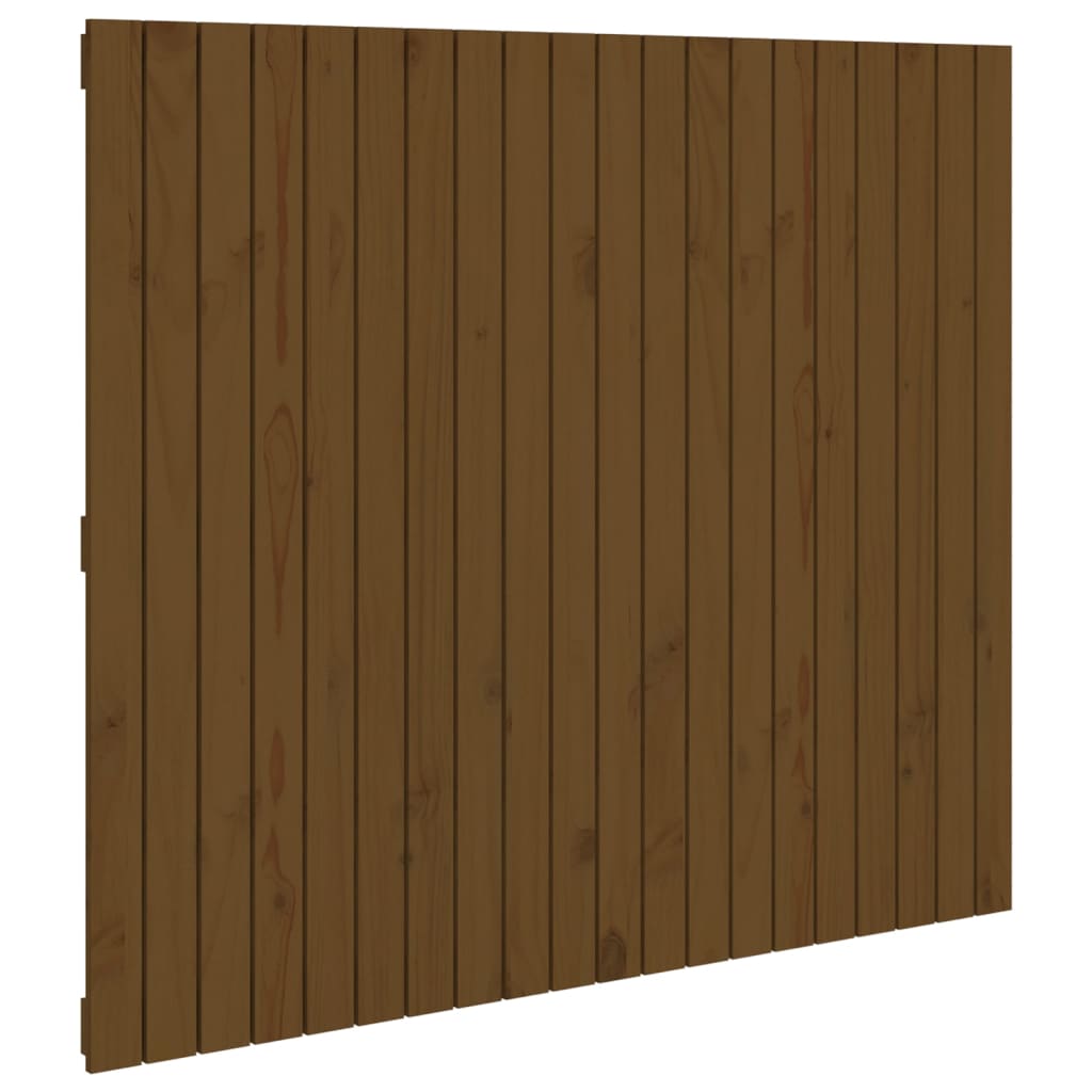 vidaXL Wall Headboard Honey Brown 127.5x3x110 cm Solid Wood Pine