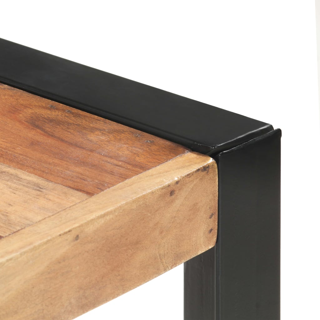 vidaXL Dining Table 160x80x75 cm Solid Wood with Sheesham Finish