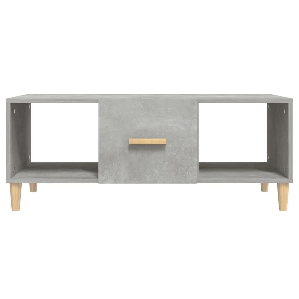vidaXL Coffee Table Concrete Grey 102x50x40 cm Engineered Wood