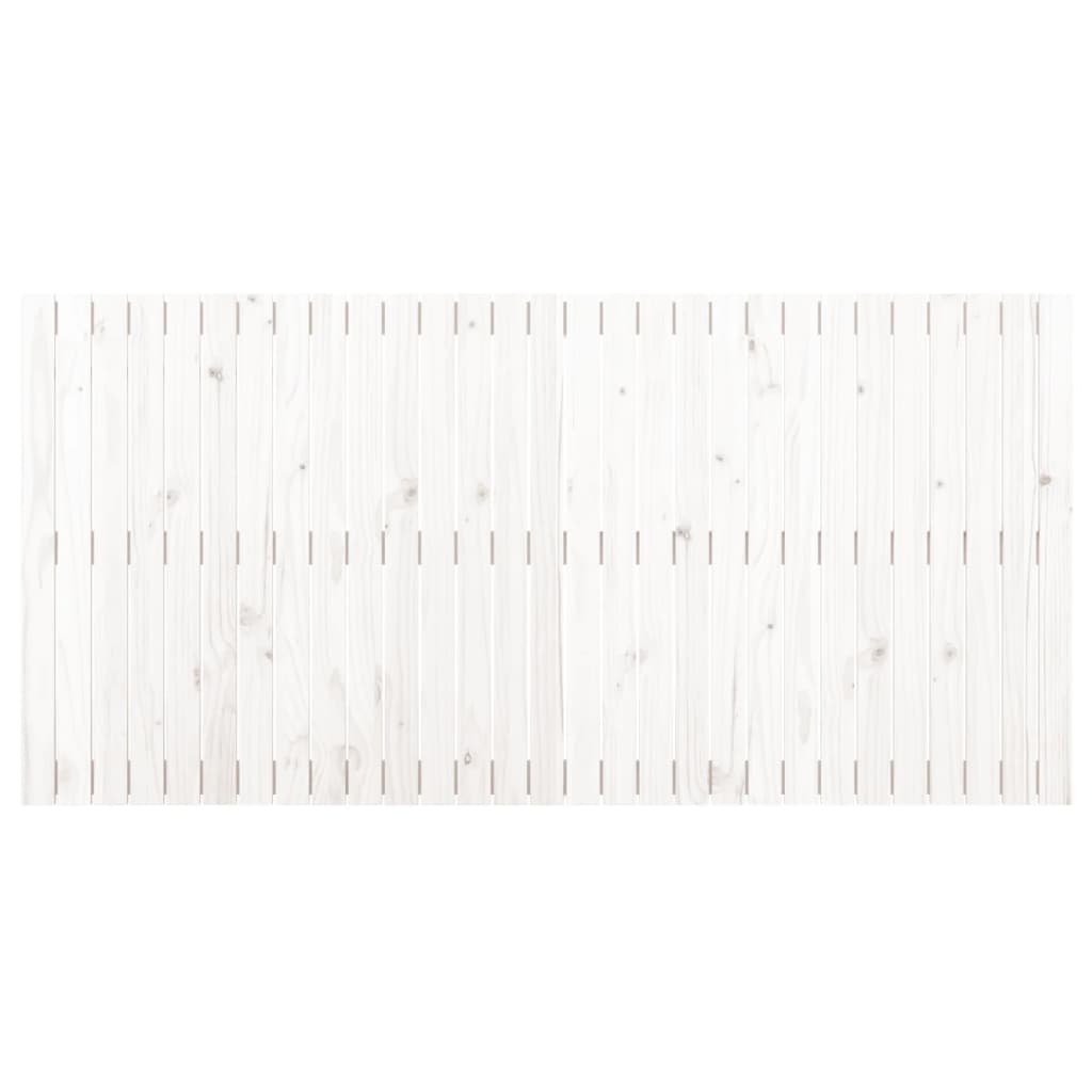 vidaXL Wall Headboard White 185x3x90 cm Solid Wood Pine