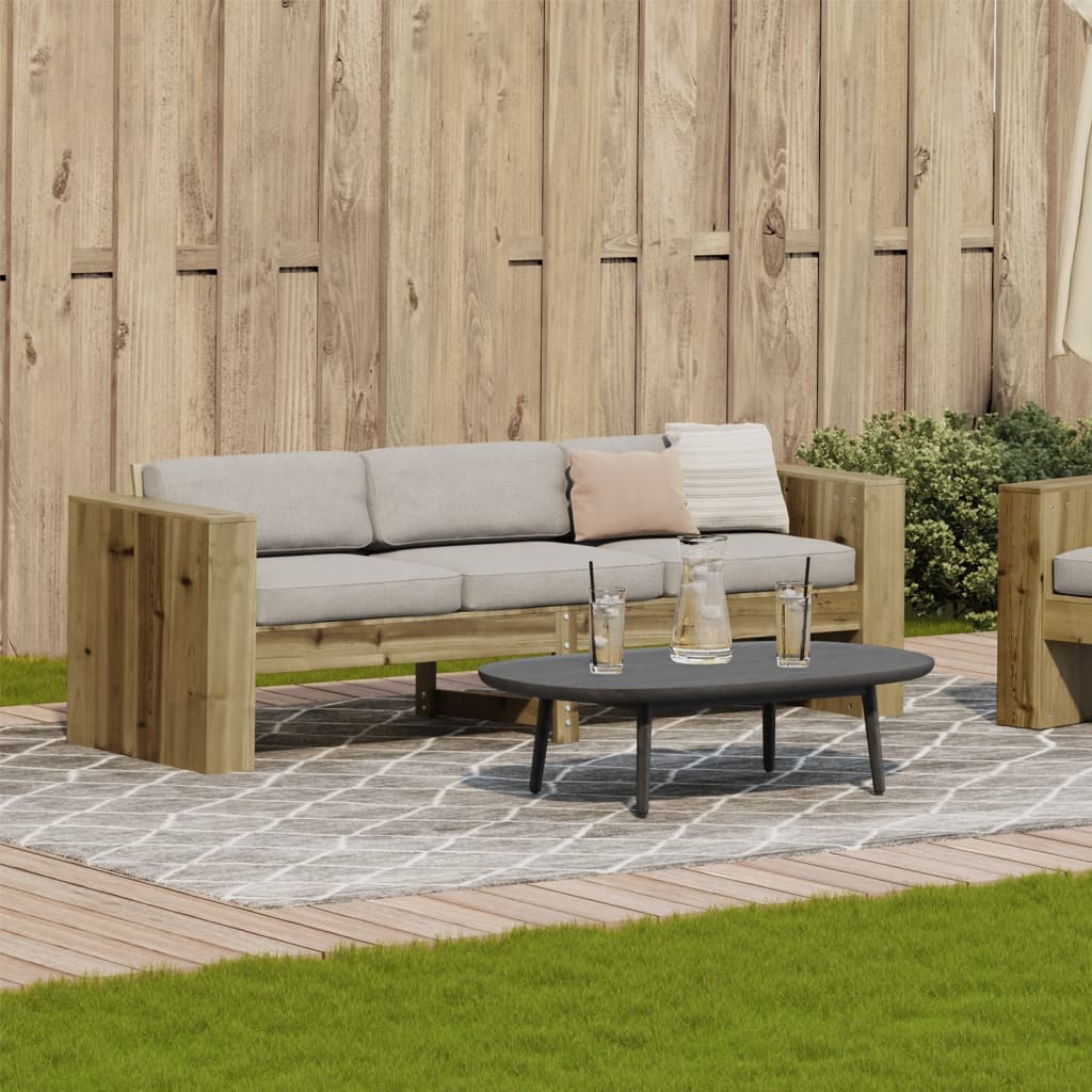 vidaXL Garden Sofa 3-Seater 189x60x62 cm Impregnated Wood Pine