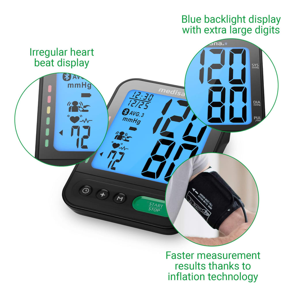 Medisana Upper Arm Blood Pressure Monitor BU 580 Connect Black