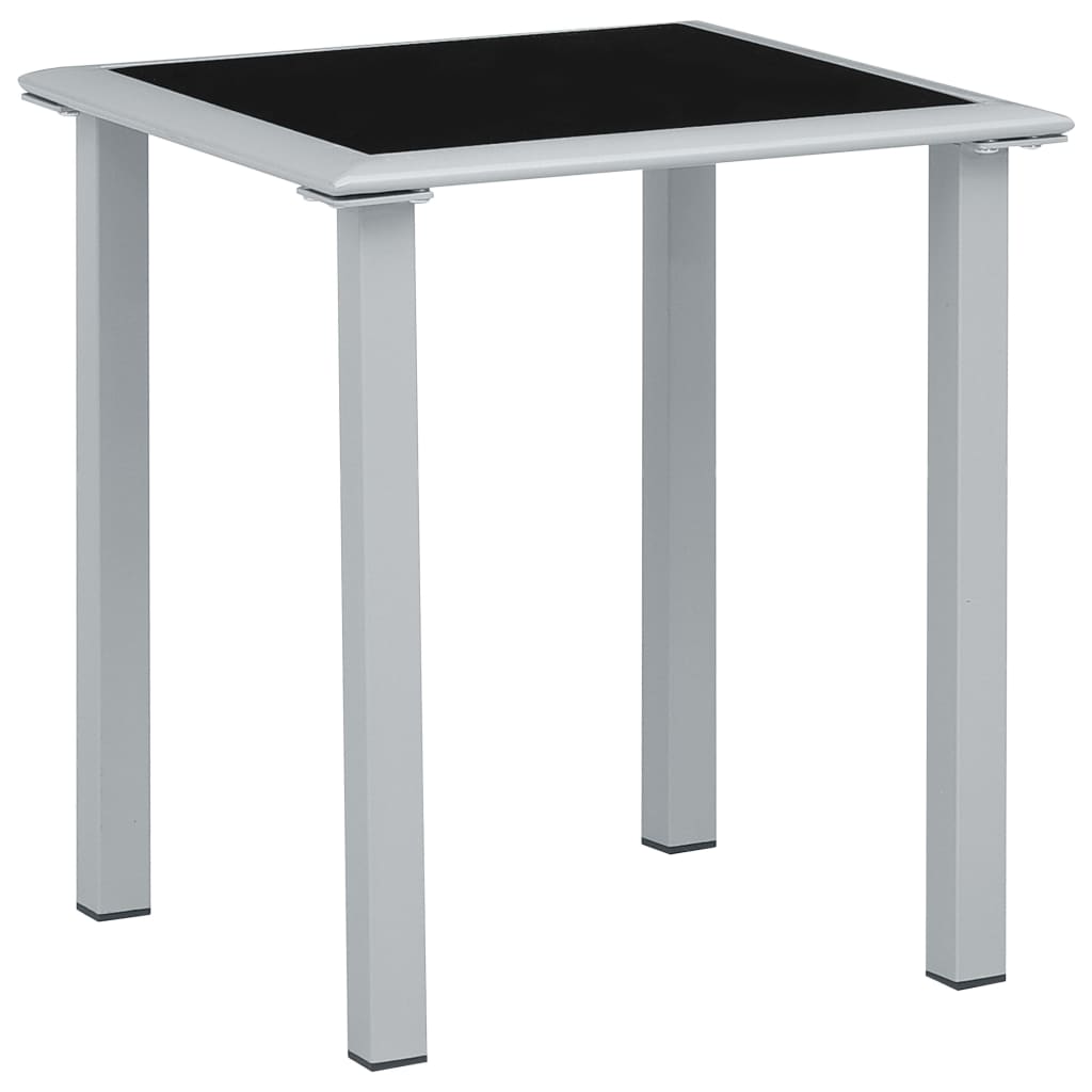 vidaXL Sun Loungers 2 pcs with Table Aluminium Taupe